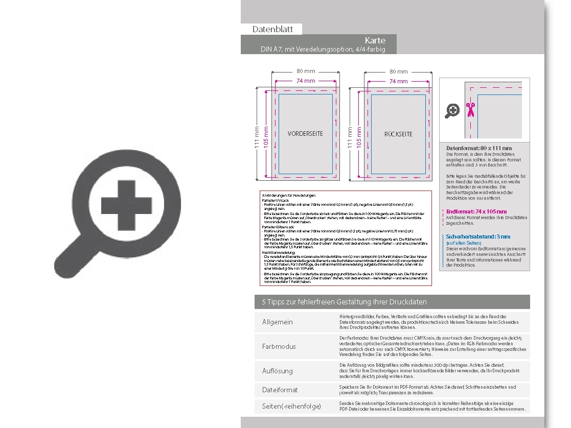 Product Bild postkarte__din_a7_(7_4_x_10_5_cm)__mit_allen_veredelungskombinationen